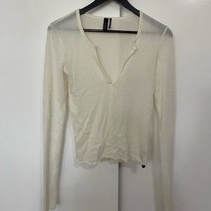 Long sleeve henley Top